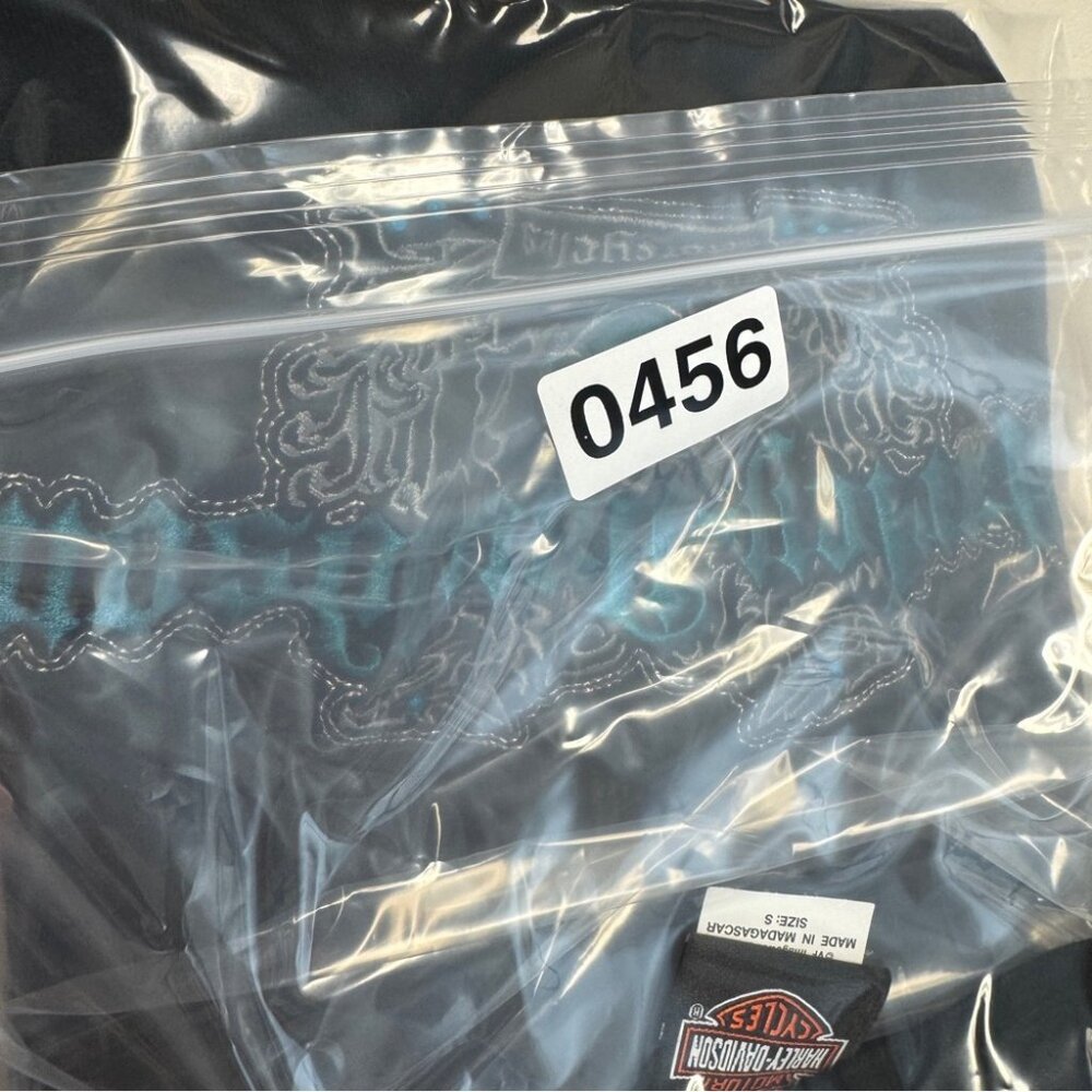 Vintage Y2K 2005 Harley Davidson Black Long Sleeve Graphic Tee Size S - Picture 13 of 15